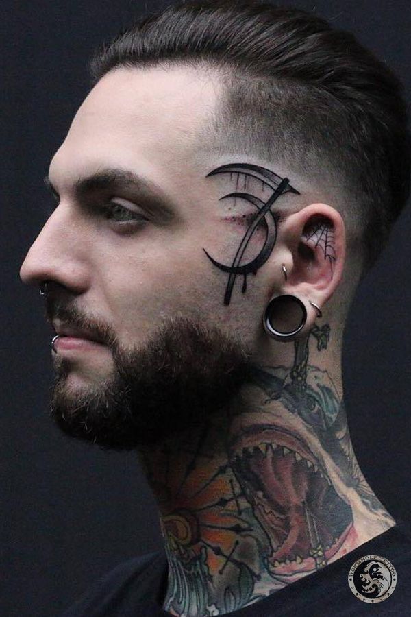 Modern Face Tattoos