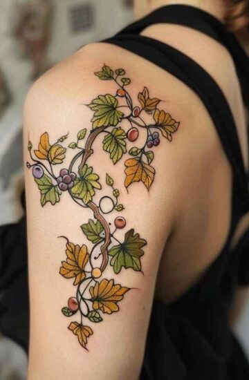 Intertwined Vines  Flower tattoos for Female